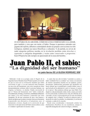 Juan Pablo II, el sabio: “la dignidad del - Palabra Nueva