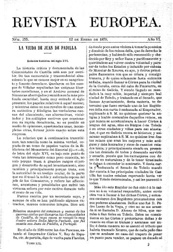 REVISTA EUROPEA. - Ateneo de Madrid