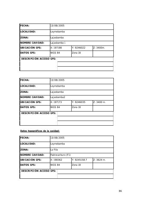 Informe global 2007 - Grupo EspeleoKandil