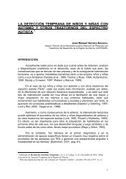 la detección temprana de niños y niñas con autismo y otros ...