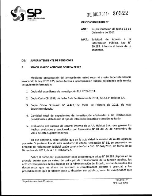 enlace superintendencia de pensiones