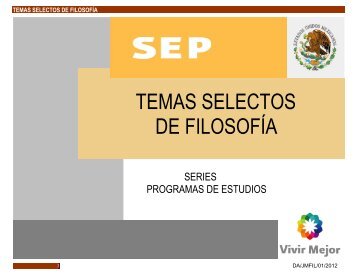 TEMAS SELECTOS DE FILOSOFÍA - Colegio de Bachilleres del ...