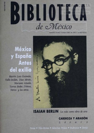 ISAIAH BERLIN La vida como obra de arte - Dirección General de ...