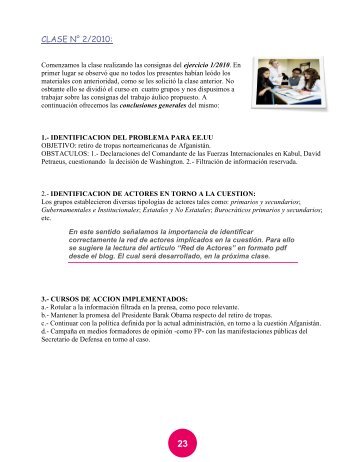 Resumen de la clase 2/2010 - Negociacion y Toma de Decisiones