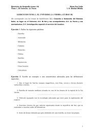 1 EJERCICIOS TEMA 1. EL UNIVERSO. LA TIERRA. (CURSO 10 ...