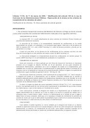 Informe 11/05, de 11 de marzo de 2005. “ Modificación del artículo ...