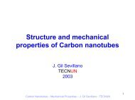 Structure and mechanical properties of Carbon nanotubes - Tecnun