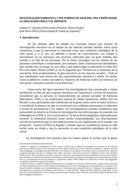 Investigación narrativa y su forma de análisis - VIREF - Biblioteca ...