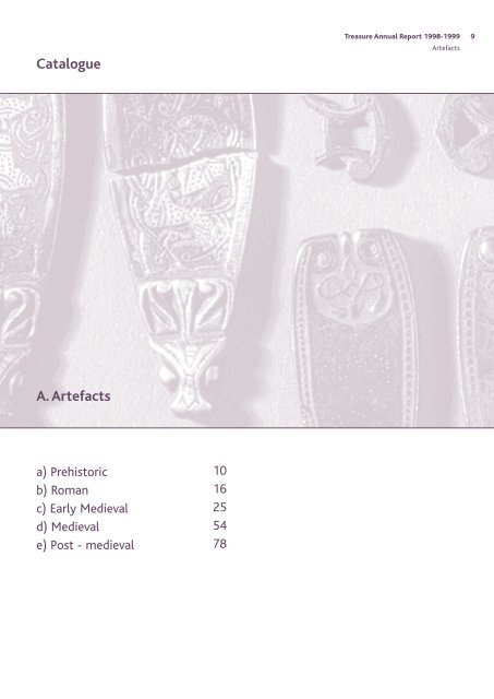 Treasure Annual Report 1998-1999 - Portable Antiquities Scheme