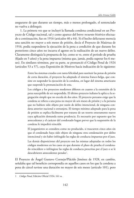 Suspensión del cumplimiento de la pena privativa de libertad de ...