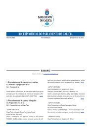 boletín oficial do parlamento de galicia sumario