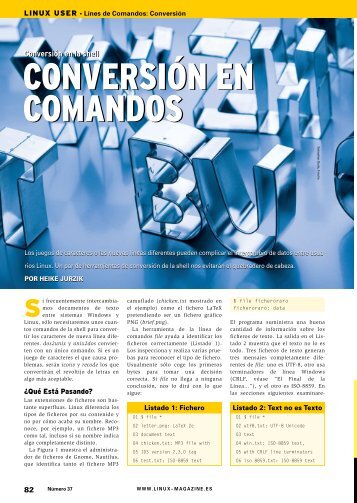 CONVERSIÓN EN COMANDOS CONVERSIÓN ... - Linux Magazine