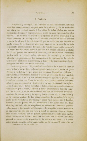 Patogenia y etiología. La varicela es se presente inmediatamente ...