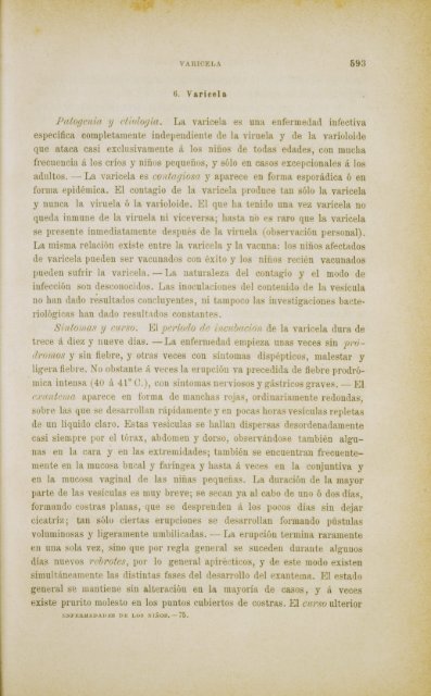 Patogenia y etiología. La varicela es se presente inmediatamente ...