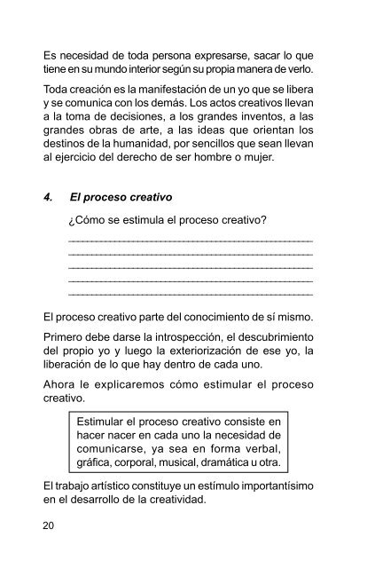 Taller de Expresión Creativa - Portal Educativo Nicaragua Educa