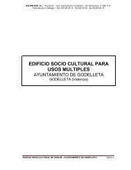 MOD PROYECTO EDIF SOCIO-CULTURAL DE USOS ... - Godelleta