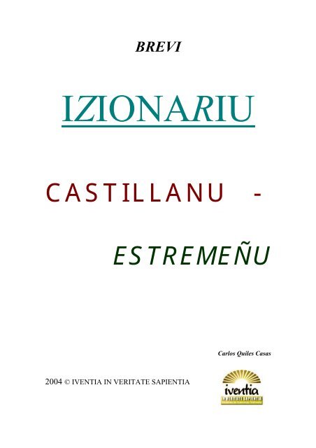 Izionariu castillanu-estremeñu