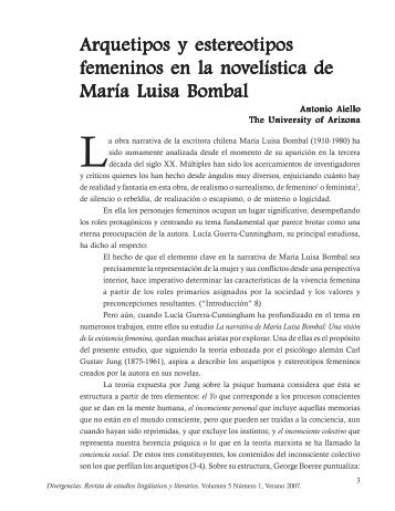 Arquetipos y estereotipos femeninos en la novelística de María ...