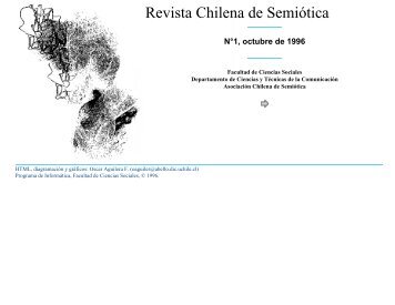 Revista Chilena de Semiótica - Facultad de Ciencias Sociales ...
