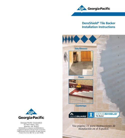 DensShield® Tile Backer Installation Instructions Alan Hamilton