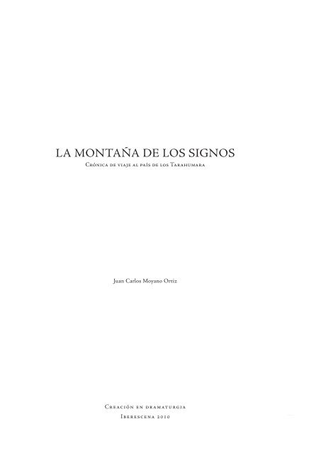 LA MONTAÑA DE LOS SIGNOS - Iberescena