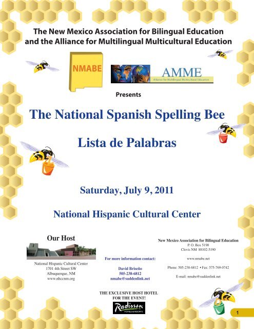 The National Spanish Spelling Bee Lista de Palabras