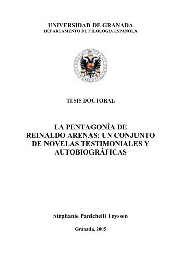 la pentagonía de reinaldo arenas - Universidad de Granada