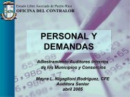 PERSONAL Y DEMANDAS - Oficina del Contralor