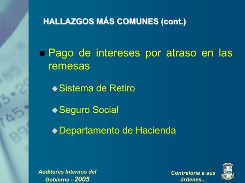 PERSONAL Y DEMANDAS - Oficina del Contralor