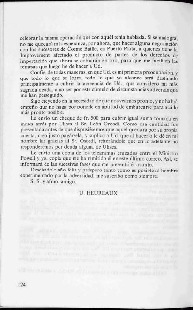 Epistolario del Presidente Ulises Heureaux - BAGN