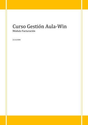 Curso Gestión Aula‐Win