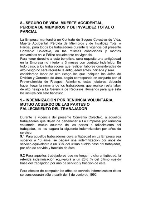 Beneficios_Convenio_Colectivo - Sindicato Nº2 Cesmec