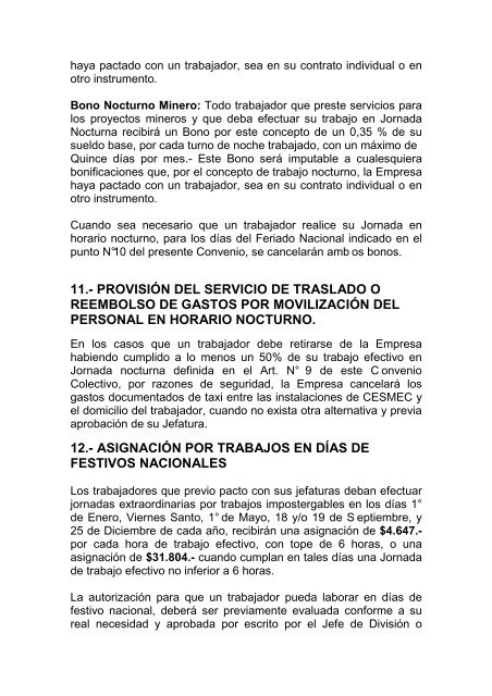 Beneficios_Convenio_Colectivo - Sindicato Nº2 Cesmec