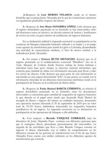 2010-10-04 auto prisión incondicional y con fianzas. DPA ... - El País