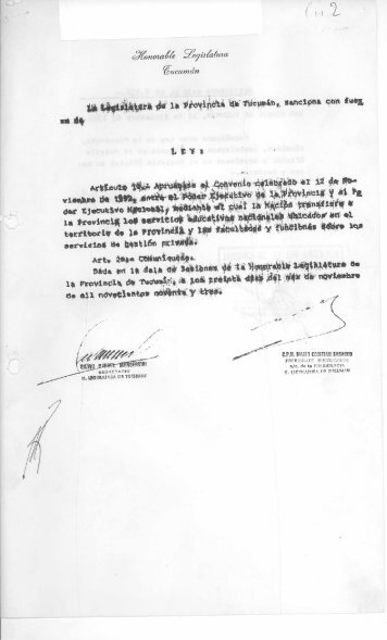 1. - Sitio Oficial de la Provincia de Tucumán
