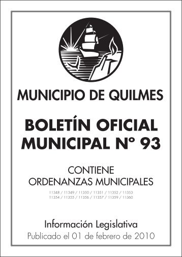 Boletín Oficial Municipal N° 93. Publicado el 01 - Municipio de ...