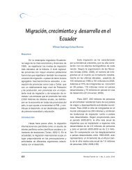 Migración, crecimiento y desarrollo en el Ecuador - Revista Fuente