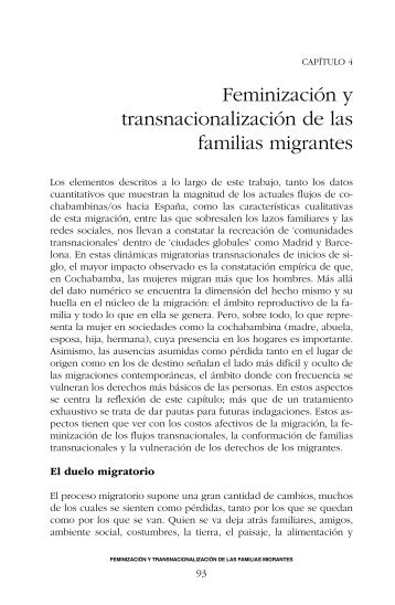 Feminización y transnacionalización de las familias ... - CLACSO