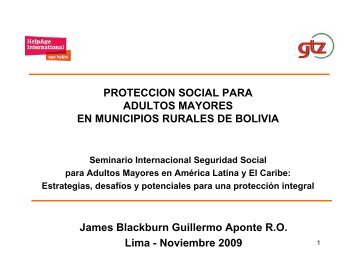 Renta social básica y la protección de adultos mayores en Bolivia