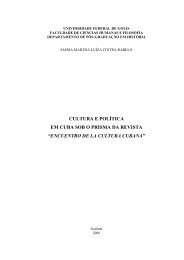 RABELO, Maria Martha Luíza Cintra. Cultura e política em Cuba sob ...