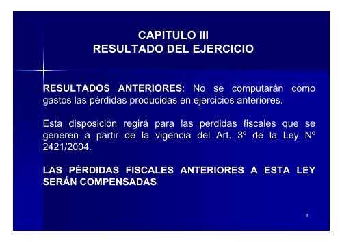 ley 125/91, modificada por la ley 2421/04 rentas de actividades ...