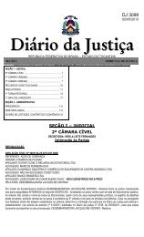 Diário da Justiça nº 3098 - Tribunal de Justica do Tocantins