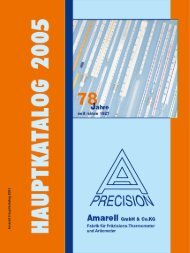 2005 78 Jahre Amarell-Präzision Fabrik für Präzisions-Thermometer ...