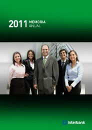 Memoria Anual Interbank 2011 - IFS | Intercorp Financial Services