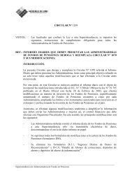 Circular N° 1209 - Superintendencia de Pensiones