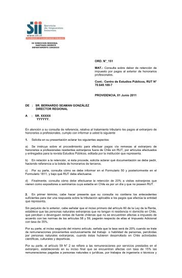 En relación a la consulta formulada por doña Olga Inés Plaza Baeza ...