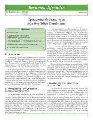 Operaciones de Franquicias en la Republica Dominicana
