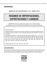 régimen de importaciones, exportaciones y cambios - Legis