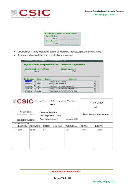 Manual de usuario - Ejercicios SAICI