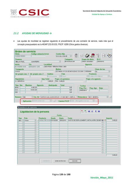 Manual de usuario - Ejercicios SAICI